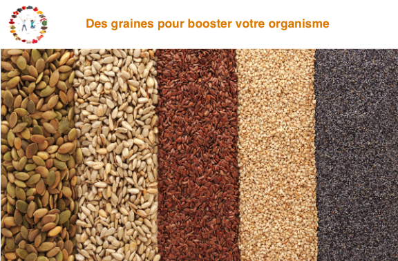 Des graines pour booster l'organsime - synergie alimentaire